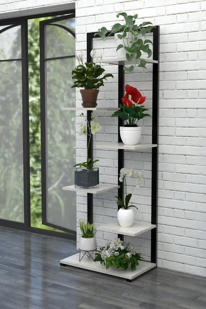 Подставка под цветы в стиле лофт EcoLoft Ардана DSP-1217 Дуб Кортона - Фото 1 Подставка под цветы в стиле лофт EcoLoft Ардана DSP-1217 Дуб Кортона - изображение 1