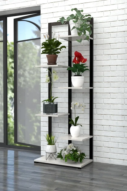 Подставка под цветы в стиле лофт EcoLoft Ардана DSP-1217 Дуб Кортона - Фото 3 Подставка под цветы в стиле лофт EcoLoft Ардана DSP-1217 Дуб Кортона - изображение 3
