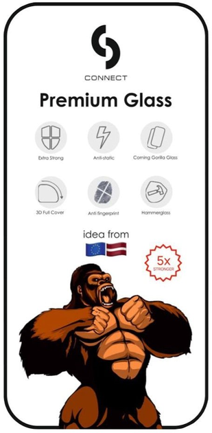 Захисне скло Connect 3D Corning Gorilla Glass 5X Stong для Apple iPhone Air Black (CONAPP17ACGG5XS) - зображення 2