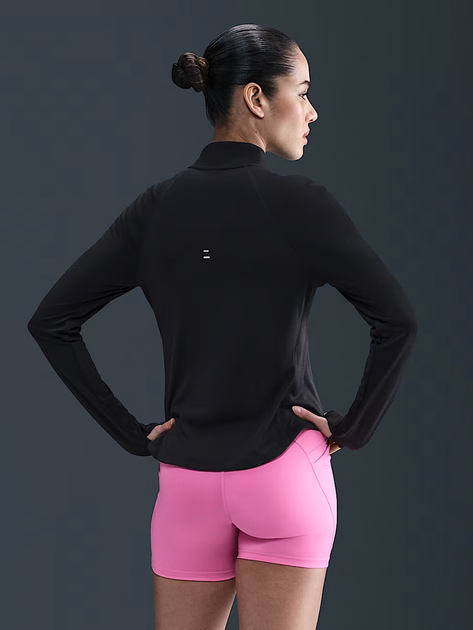 Bluza sportowa damska bez kaptura Nike W Nk Tempo Df Hz TP HV2852-010 L Czarna (198481439423) - obraz 2