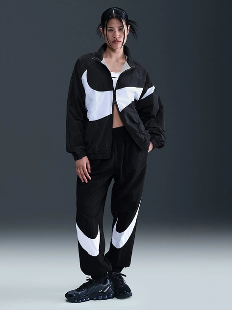 Спортивна вітровка для бігу жіноча Nike W Nsw Logo Os Track Jkt