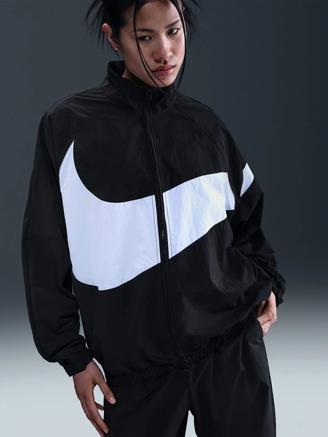 Спортивна вітровка для бігу жіноча Nike W Nsw Logo Os Track Jkt
