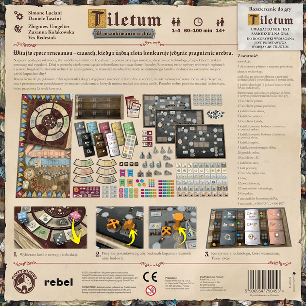 Настільна гра Rebel Tiletum: У пошуках срібла (5906954790453) - зображення 12
