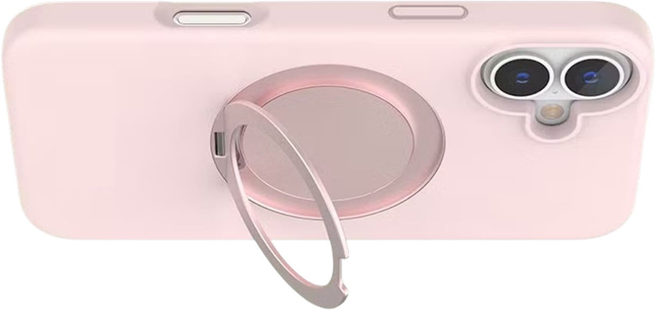 Панель Evelatus Premium Magsafe Soft Touch Silicone with Stand для Apple iPhone 16 Pink Sand (EVEAPP16PMSSTSPS) - зображення 2
