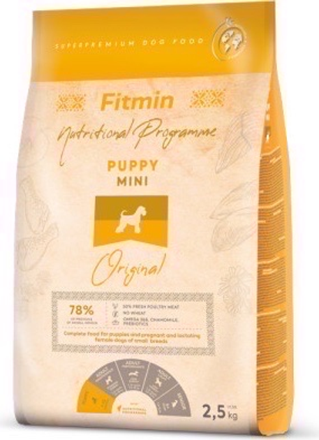 Сухий корм для цуценят Fitmin Mini Puppy Original 2.5 кг (8595237035496) - зображення 1