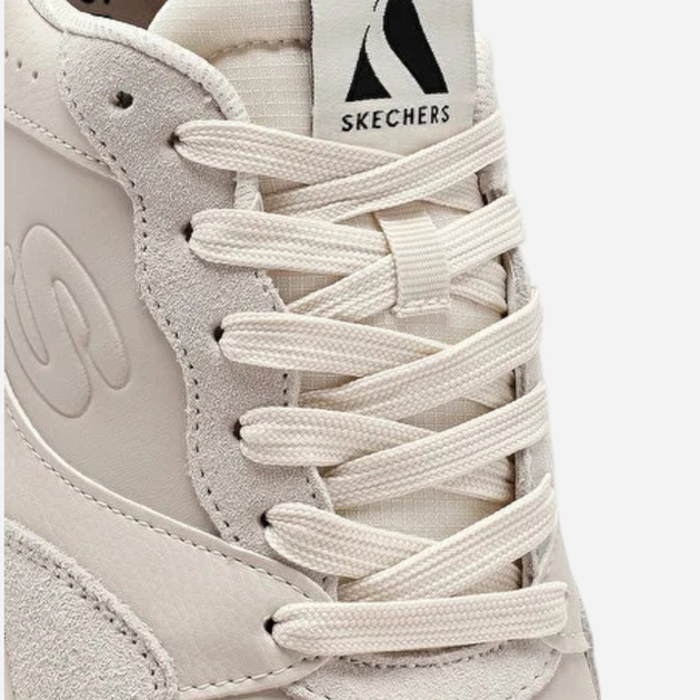 Sneakersy męskie Skechers Volley Low Lifestyle 183241-NAT 41 Beżowe (197976397477) - obraz 6