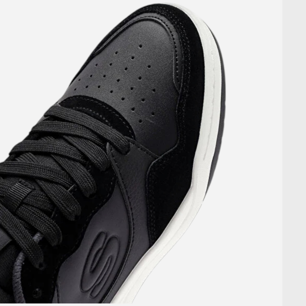 Sneakersy męskie Skechers Volley Low Lifestyle 183241-BLK 41 Czarne (197976397309) - obraz 7