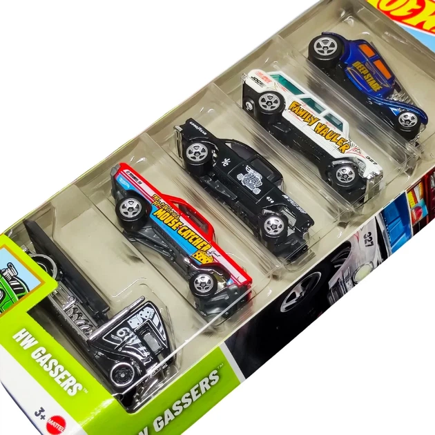 Подарочный набор из 5-ти машинок Хот Вилс Драг-рейсинг Hot Wheels