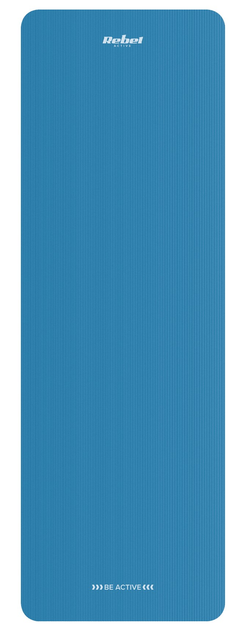 Килимок для тренувань Rebel Active NBR 1.5 см 183 x 61 см Синій (5901890099745) - зображення 2