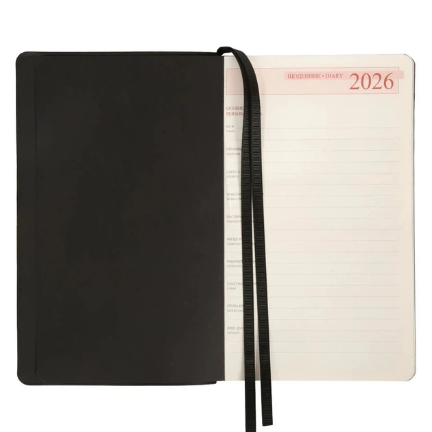 Деловой блокнот датированый 2026 Leo Planner Glory 252632 12х20 см 352 страницы черный - Фото 5 Деловой блокнот датированый 2026 Leo Planner Glory 252632 12х20 см 352 страницы черный - изображение 5