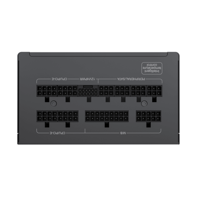 Блок живлення GameMax GX-1250 PRO BK Чорний 1250W ATX 3.0 модульний 80+ Platinum 135 мм вентилятор для ПК (GX-1250 PRO BK) - зображення 5
