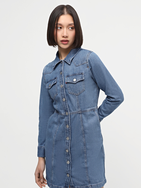 Плаття-сорочка коротке літнє жіноче Levi's Flynn Western Core Dress A7592-0001 XS Ringi (5401128681273) - зображення 5