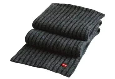 Шарф мужской вязаный TORONTO SCARF 180 х 16 см Чёрный / Серый - Фото 1 Шарф мужской вязаный TORONTO SCARF 180 х 16 см Чёрный / Серый - изображение 1