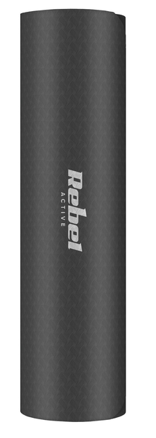 Mata gimnastyczna do ćwiczeń Rebel Active TPE 6 mm 183 x 61 cm Czarna (5901890099707) - obraz 3