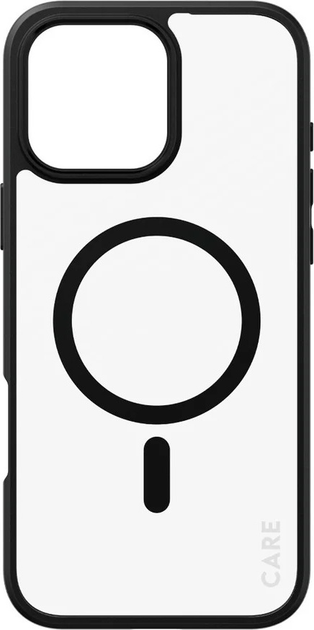 Etui CARE by PanzerGlass Flagship Case Transparent Urban Combat w. Black Frame & MagSafe do Apple iPhone 16 Pro Max (5715685004261) - obraz 2
