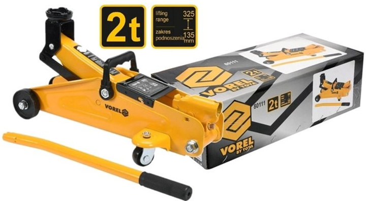 Podnośnik hydrauliczny niskoprofilowy Vorel 80111 2 t (5906083801112) - obraz 2