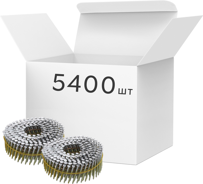 Gwoździe bębnowe VOREL do pistoletu pneumatycznego 50x2.1 mm 15-16˚ 5400 szt (72017_v) - obraz 1