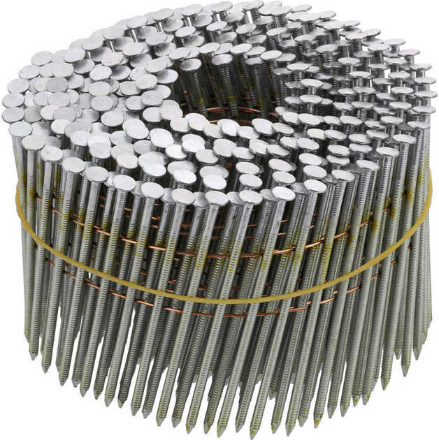 Цвяхи барабанні VOREL до пневматичного пістолета 75x2.5 мм 15-16˚ 3600 шт (72020_v) - зображення 2