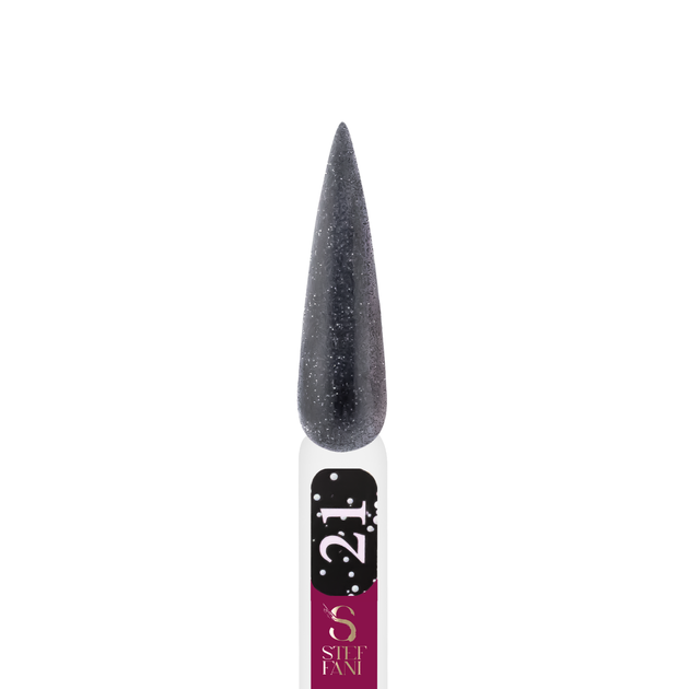 Акригель для нігтів камуфлюючий Steffani Light Acryl Gel 10 мл, 21 Чорний з шиммером - Фото 2 Акригель для нігтів камуфлюючий Steffani Light Acryl Gel 10 мл, 21 Чорний з шиммером - изображение 2