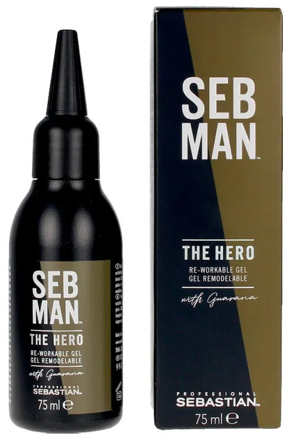 Żel do stylizacji włosów Sebastian Professional Sebman The Hero utrwalający i nadający połysk 75 ml (4064666213118) - obraz 2