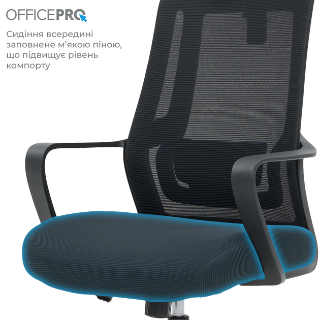 Крісло офісне OfficePro Harmony OC310-B-B-B - изображение 13