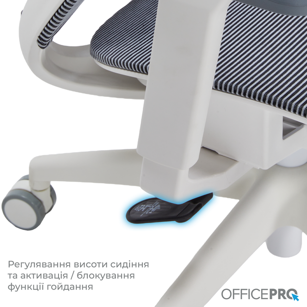 Крісло офісне OfficePro Balance OC620-W-DG-DG - Фото 13 Крісло офісне OfficePro Balance OC620-W-DG-DG - зображення 13