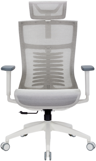 Крісло офісне OfficePro Balance OC620-W-LG-LG - зображення 2