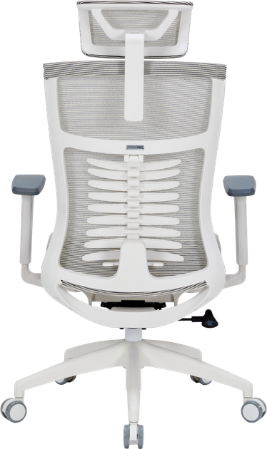 Крісло офісне OfficePro Balance OC620-W-LG-LG - зображення 3