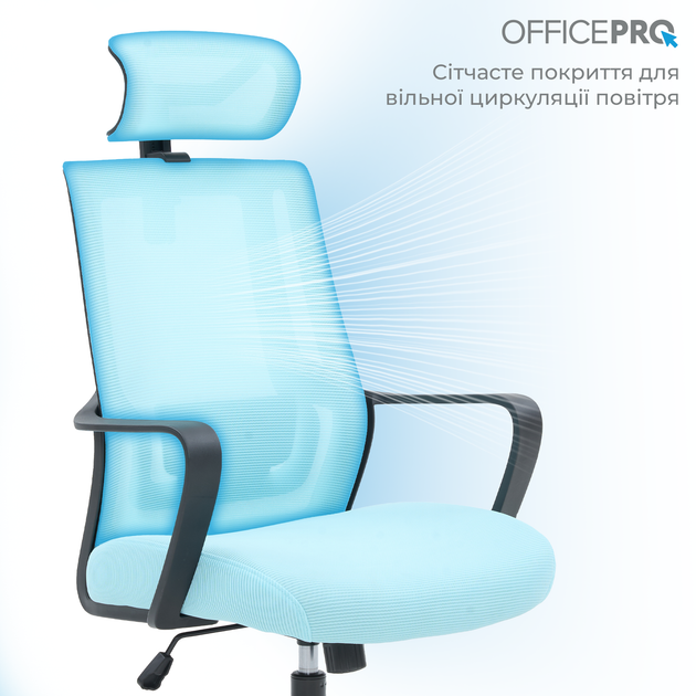 Крісло офісне OfficePro Harmony OC310-B-BL-BL - изображение 8