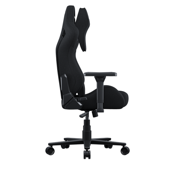 Игровое кресло Anda Seat Kaiser Frontier Fabric Black Size XL нагрузка до 180 кг, лён, пена, гарантия 24 мес, наклон спинки 155 °, рост до 200 см - изображение 6