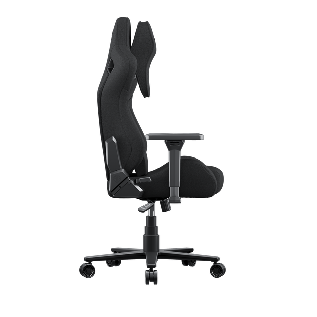Игровое кресло Anda Seat Kaiser Frontier XL Dark Gray Fabric нагрузка до 150 кг, льняная ткань, пена Memory Foam, гарантия 24 мес, наклон спинки 160 °, рост до 200 см - изображение 6