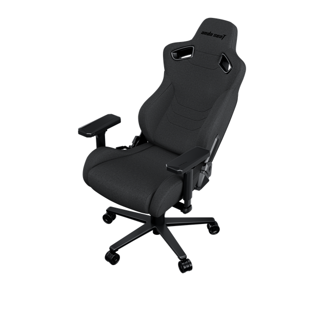 Игровое кресло Anda Seat Kaiser Frontier XL Dark Gray Fabric нагрузка до 150 кг, льняная ткань, пена Memory Foam, гарантия 24 мес, наклон спинки 160 °, рост до 200 см - изображение 9