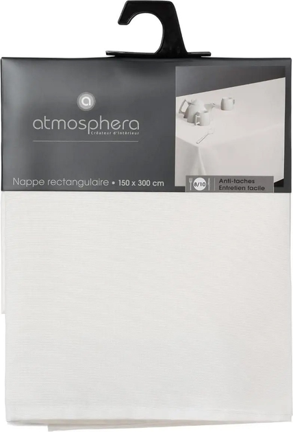 Скатертина Atmosphera стійка до плям прямокутна слонова кістка 150 x 300 см (3560239403395) - зображення 3