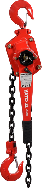 Лебідка ланцюгова ручна Yato YT-58966 з дотягувачем 1.5 м 3 т (5906083012556) - зображення 2