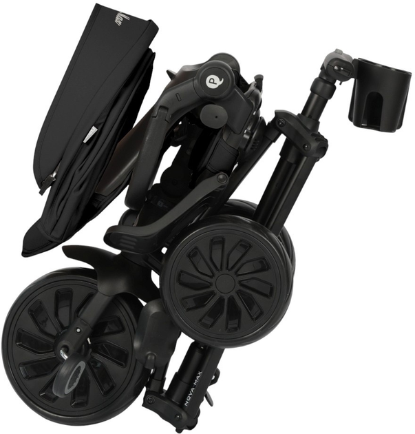 Rowerek trójkołowy Qplay Nova Max Black (5061047481998) - obraz 7