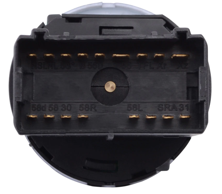 Переключатель головного света Volkswagen Caddy, Golf, Jetta, Passat, Transporter VAG 3B0941531 хром - изображение 2