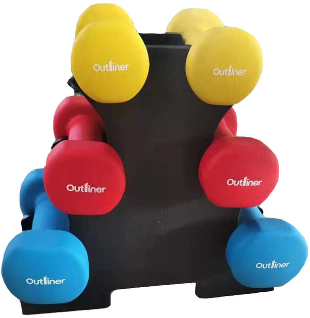 Набір гантелей Outliner 12 кг (4772013287247) - зображення 1
