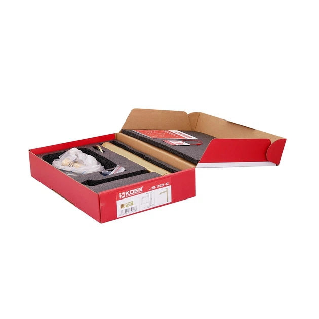 Смеситель для умывальника высокий Koer KB-11029-12 Цвет матовое золото (KR5502) - изображение 5