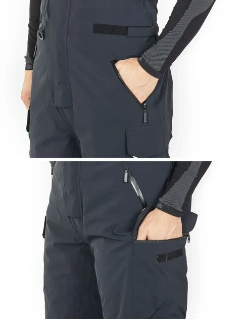 Костюм демісезон. мембран.з утеплювачем Norfin REBEL PRO PANTS GRAY 2000мм Dermizax / L (203021) 596/586003-L - изображение 6