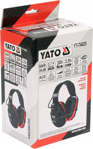 Навушники протишумові YATO YT-74625 (5906083079221) - зображення 5