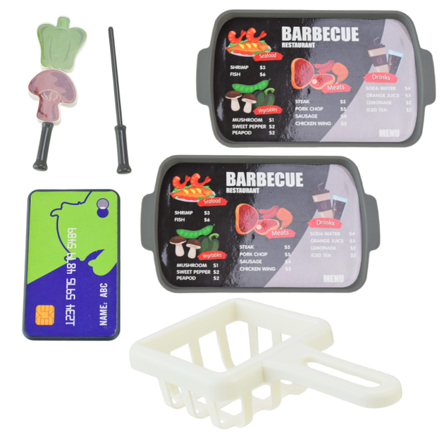 Супермаркет Star Toys BBQ Shop 56 деталей: гриль/продукты/кассовый аппарат со звуком, игровой набор 668-144 - изображение 7