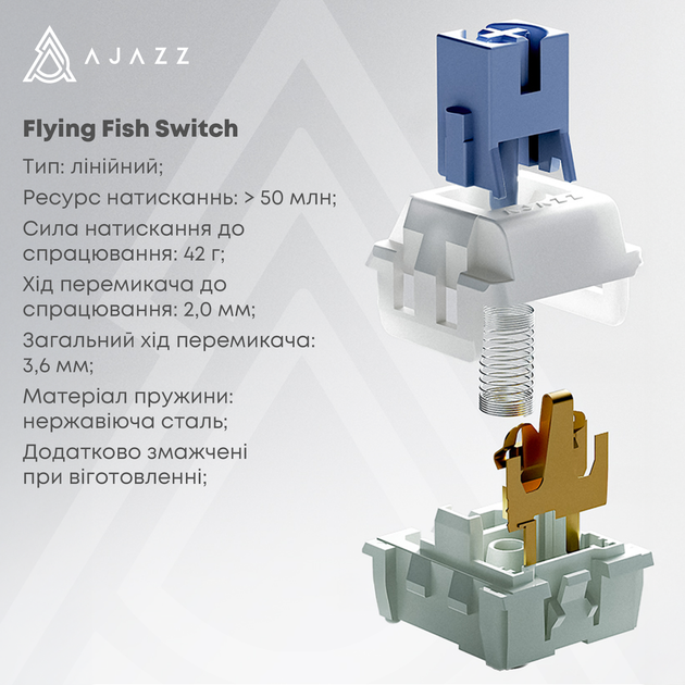 Клавіатура Ajazz AK820MAX RGB Flying Fish Switch Wireless (AK820MAX-FF-R) Beige 316396 - зображення 3