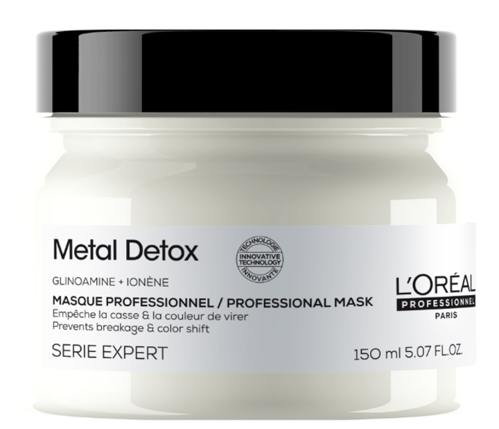 Маска L'Oreal Professionnel Serie Expert Metal Detox для запобігання металевих накопичень у волоссі після фарбування або освітлення 150 мл (3474637257651) - зображення 1