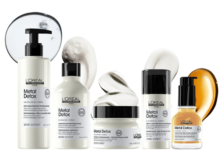 Маска L'Oreal Professionnel Serie Expert Metal Detox для запобігання металевих накопичень у волоссі після фарбування або освітлення 150 мл (3474637257651) - зображення 5
