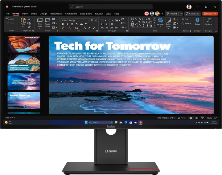 Monitor 27" Lenovo ThinkVision T27QD-40 (64AAGAT2EU) - obraz 1