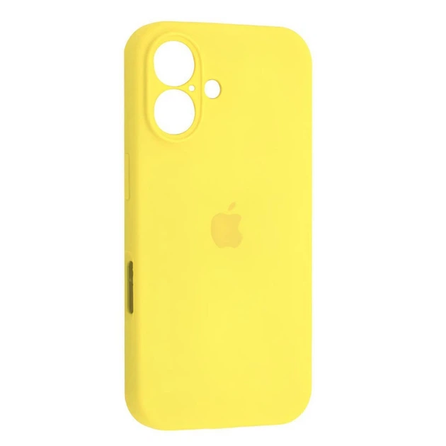 Чехол Fiji Silicone Case Full Camera для Apple iPhone 16 бампер накладка с защитой камеры Bright Yellow - Фото 1 Чехол Fiji Silicone Case Full Camera для Apple iPhone 16 бампер накладка с защитой камеры Bright Yellow - изображение 1