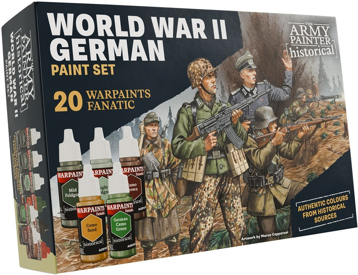 Набір фарб The Army Painter: Historical - World War II - German Paint Set (5713799808300) - зображення 1