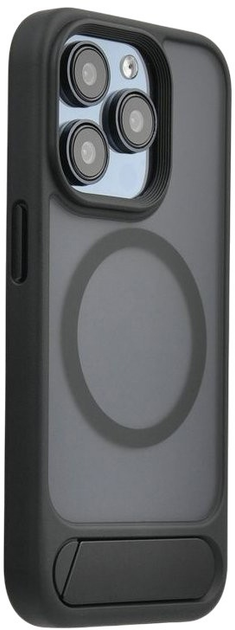 Панель Evelatus Rubber Coated MagSafe With Stand Case для Apple iPhone 15 Pro Black (EVEAPP15PRMSCB) - зображення 1