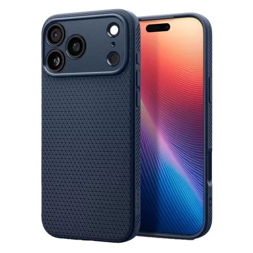Чехол Spigen Liquid Air Navy Blue для iPhone 17 Pro (ACS10332) - изображение 2