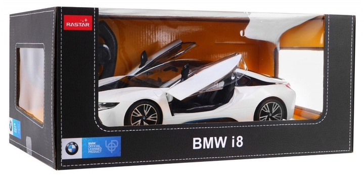 Машинка на радіокеруванні Rastar BMW i8 Біла (5903864900613) - зображення 8